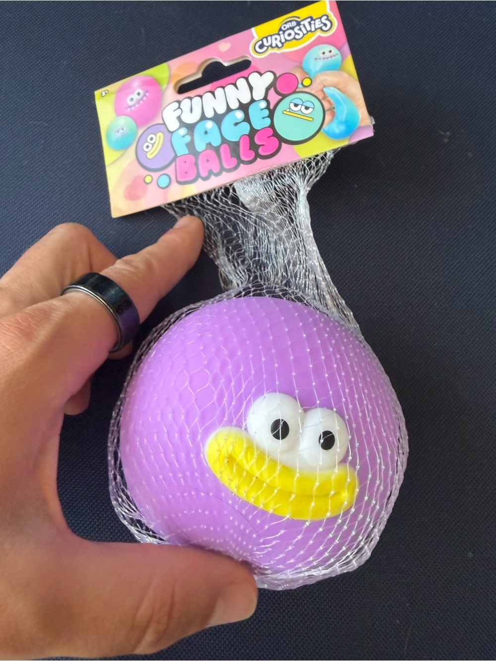 Funny Face Balls Purple Smile Ball by